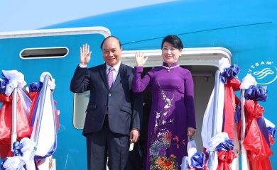 Vietnam's State President arrives in Laos for two-day visit 