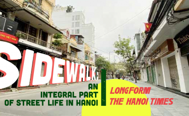 Sidewalk: An integral part of street life in Hanoi