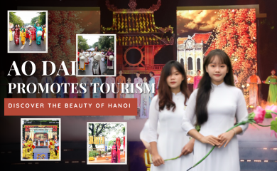 Ao Dai promotes tourism: Discover the beauty of Hanoi