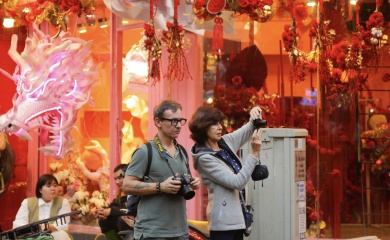 Hanoi's Old Quarter turns red as Tet nears