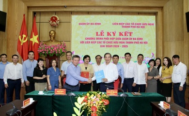 Ba Dinh District boosts cooperation with Hanoi Union of Friendship Organizations