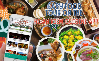 Easy food tour on the Hoan Kiem cuisine app