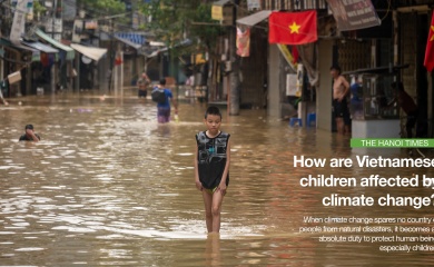 How are Vietnamese children affected by climate change?